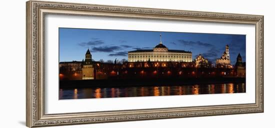 Moscow, Panorama, Kremlin, Kremlin Palace, Evening-Catharina Lux-Framed Photographic Print