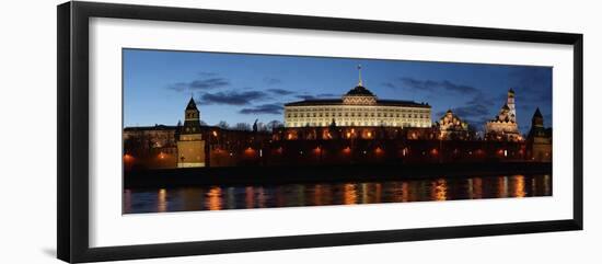 Moscow, Panorama, Kremlin, Kremlin Palace, Evening-Catharina Lux-Framed Photographic Print