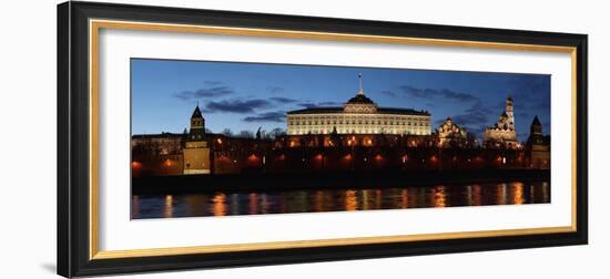 Moscow, Panorama, Kremlin, Kremlin Palace, Evening-Catharina Lux-Framed Photographic Print