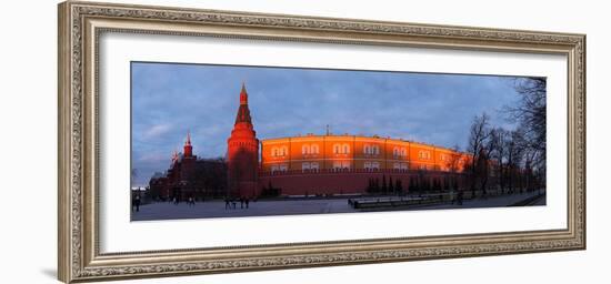 Moscow, Panorama, Kremlin, Manege Square, Dusk-Catharina Lux-Framed Photographic Print