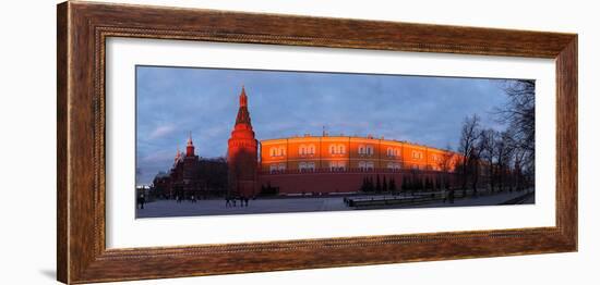 Moscow, Panorama, Kremlin, Manege Square, Dusk-Catharina Lux-Framed Photographic Print