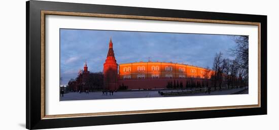Moscow, Panorama, Kremlin, Manege Square, Dusk-Catharina Lux-Framed Photographic Print