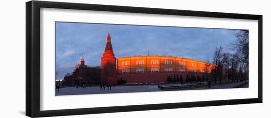 Moscow, Panorama, Kremlin, Manege Square, Dusk-Catharina Lux-Framed Photographic Print