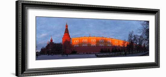 Moscow, Panorama, Kremlin, Manege Square, Dusk-Catharina Lux-Framed Photographic Print