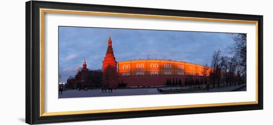 Moscow, Panorama, Kremlin, Manege Square, Dusk-Catharina Lux-Framed Photographic Print