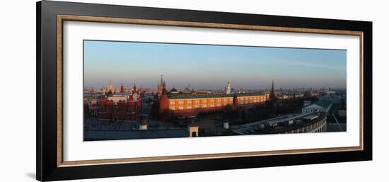 Moscow, Panorama, Kremlin, Overview, Dusk-Catharina Lux-Framed Photographic Print