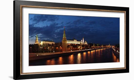 Moscow, Panorama, Moscow, Kremlin, Evening-Catharina Lux-Framed Photographic Print