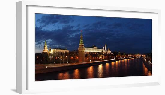 Moscow, Panorama, Moscow, Kremlin, Evening-Catharina Lux-Framed Photographic Print