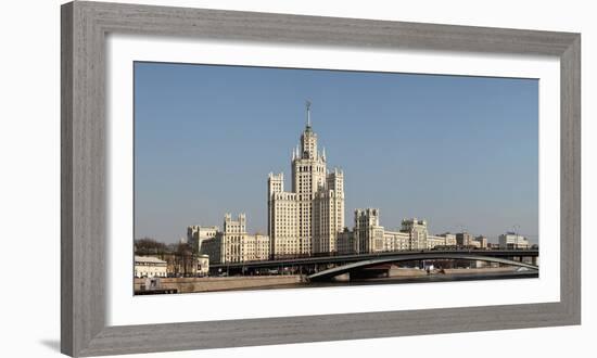 Moscow, Panorama, Stalin Building, Residential House Kotelnicheskaya Nabereschnaya-Catharina Lux-Framed Photographic Print