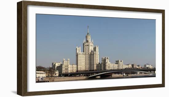 Moscow, Panorama, Stalin Building, Residential House Kotelnicheskaya Nabereschnaya-Catharina Lux-Framed Photographic Print