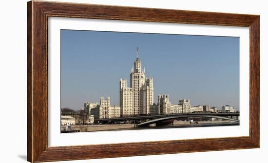 Moscow, Panorama, Stalin Building, Residential House Kotelnicheskaya Nabereschnaya-Catharina Lux-Framed Photographic Print