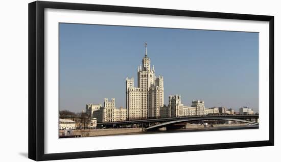 Moscow, Panorama, Stalin Building, Residential House Kotelnicheskaya Nabereschnaya-Catharina Lux-Framed Photographic Print