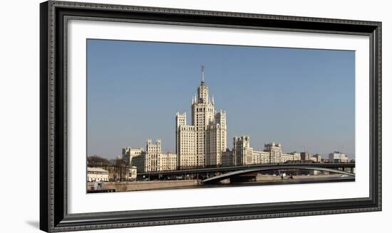 Moscow, Panorama, Stalin Building, Residential House Kotelnicheskaya Nabereschnaya-Catharina Lux-Framed Photographic Print