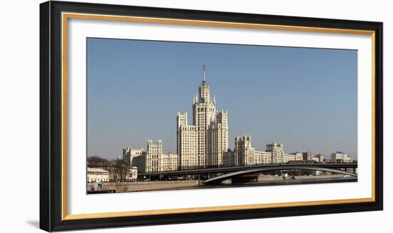 Moscow, Panorama, Stalin Building, Residential House Kotelnicheskaya Nabereschnaya-Catharina Lux-Framed Photographic Print