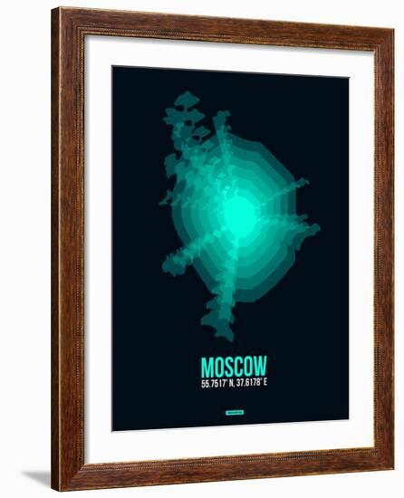 Moscow Radiant Map 3-NaxArt-Framed Art Print