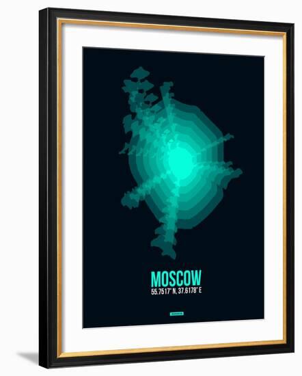 Moscow Radiant Map 3-NaxArt-Framed Art Print