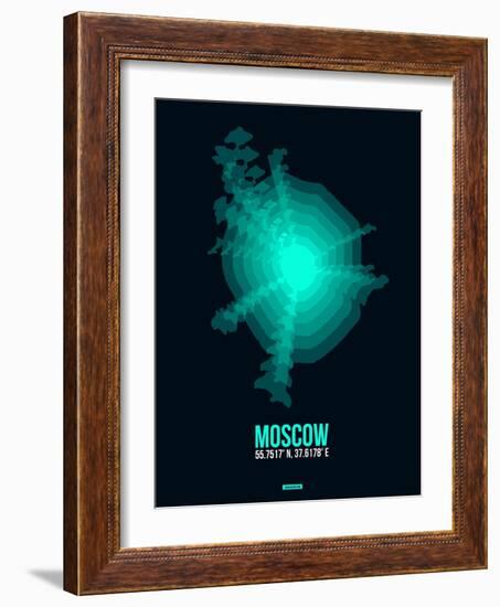 Moscow Radiant Map 3-NaxArt-Framed Art Print