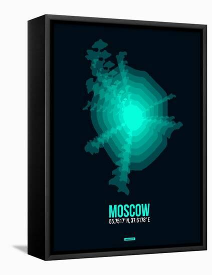 Moscow Radiant Map 3-NaxArt-Framed Stretched Canvas