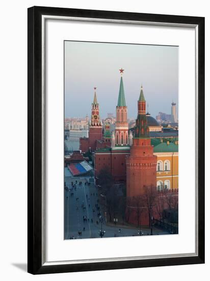 Moscow, Red Square, Kremlin, Overview-Catharina Lux-Framed Photographic Print