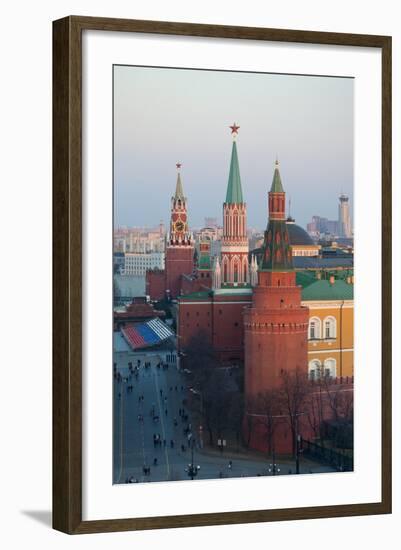 Moscow, Red Square, Kremlin, Overview-Catharina Lux-Framed Photographic Print