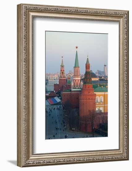 Moscow, Red Square, Kremlin, Overview-Catharina Lux-Framed Photographic Print