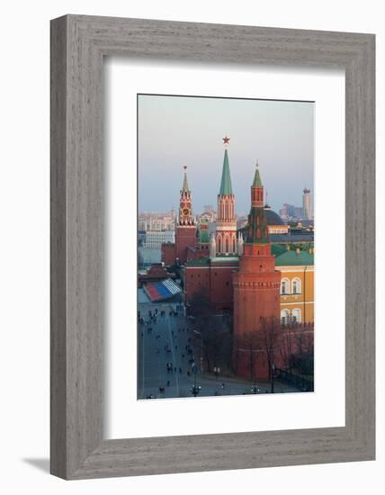 Moscow, Red Square, Kremlin, Overview-Catharina Lux-Framed Photographic Print