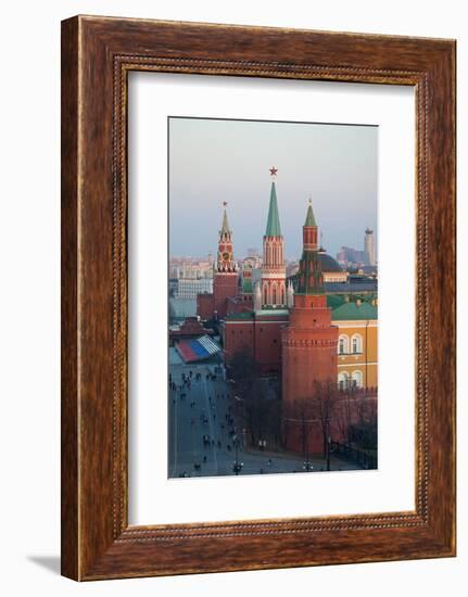 Moscow, Red Square, Kremlin, Overview-Catharina Lux-Framed Photographic Print