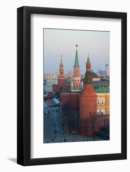 Moscow, Red Square, Kremlin, Overview-Catharina Lux-Framed Photographic Print