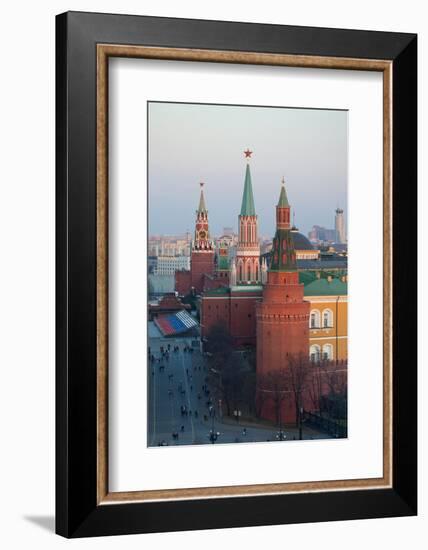 Moscow, Red Square, Kremlin, Overview-Catharina Lux-Framed Photographic Print