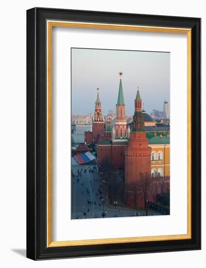 Moscow, Red Square, Kremlin, Overview-Catharina Lux-Framed Photographic Print