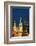 Moscow, Red Square, Kremlin Towers, at Night-Catharina Lux-Framed Photographic Print