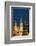 Moscow, Red Square, Kremlin Towers, at Night-Catharina Lux-Framed Photographic Print