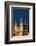 Moscow, Red Square, Kremlin Towers, at Night-Catharina Lux-Framed Photographic Print