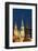 Moscow, Red Square, Kremlin Towers, at Night-Catharina Lux-Framed Photographic Print