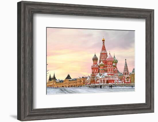 Moscow Red Square & Kremlin-null-Framed Premium Giclee Print