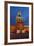 Moscow, Red Square, Redeemer Tower, at Night-Catharina Lux-Framed Photographic Print