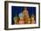 Moscow, Red Square, Saint Basil's Cathedral, Bulbous Spires, at Night-Catharina Lux-Framed Photographic Print