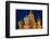 Moscow, Red Square, Saint Basil's Cathedral, Bulbous Spires, at Night-Catharina Lux-Framed Photographic Print