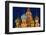 Moscow, Red Square, Saint Basil's Cathedral, Bulbous Spires, at Night-Catharina Lux-Framed Photographic Print