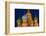 Moscow, Red Square, Saint Basil's Cathedral, Bulbous Spires, at Night-Catharina Lux-Framed Photographic Print