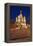 Moscow, Red Square, Saint Basil's Cathedral, by Night-Catharina Lux-Framed Premier Image Canvas