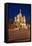 Moscow, Red Square, Saint Basil's Cathedral, by Night-Catharina Lux-Framed Premier Image Canvas