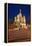 Moscow, Red Square, Saint Basil's Cathedral, by Night-Catharina Lux-Framed Premier Image Canvas