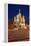 Moscow, Red Square, Saint Basil's Cathedral, by Night-Catharina Lux-Framed Premier Image Canvas