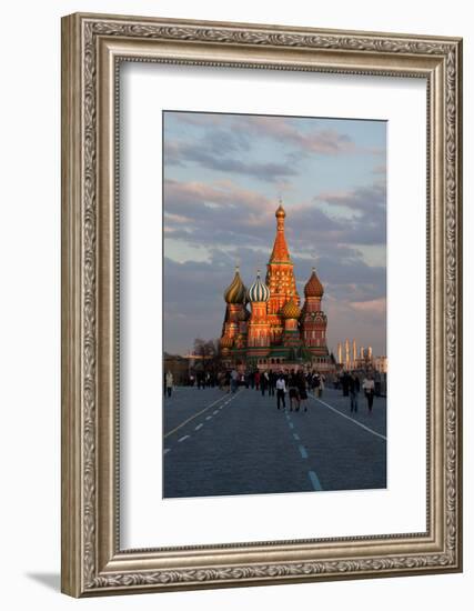 Moscow, Red Square, Saint Basil's Cathedral-Catharina Lux-Framed Photographic Print