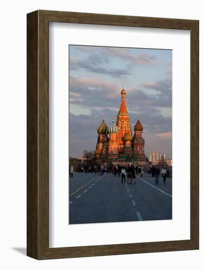 Moscow, Red Square, Saint Basil's Cathedral-Catharina Lux-Framed Photographic Print