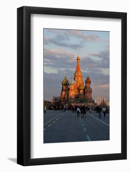 Moscow, Red Square, Saint Basil's Cathedral-Catharina Lux-Framed Photographic Print