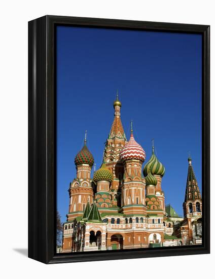 Moscow, Red Square, St Basil's Cathedral, Russia-Nick Laing-Framed Premier Image Canvas