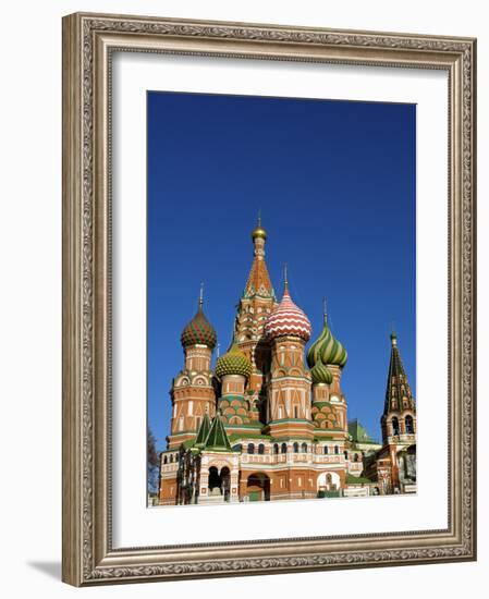 Moscow, Red Square, St Basil's Cathedral, Russia-Nick Laing-Framed Photographic Print