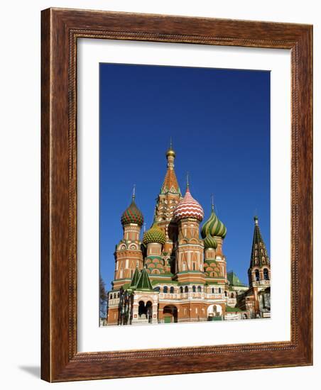 Moscow, Red Square, St Basil's Cathedral, Russia-Nick Laing-Framed Photographic Print